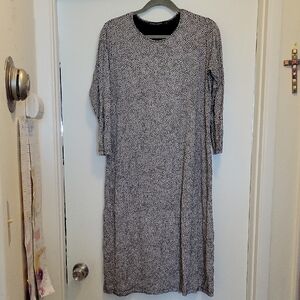 Gudrun Sjoden Black And White Long Sleeve Dress